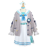 Rainbow VTuber Hoshimachi Suisei Anniversary Anime Costume Set Sweater Coat Version - Halloweez